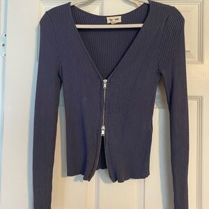 Open Edit zip cardigan